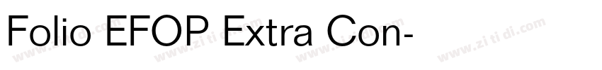 Folio EFOP Extra Con字体转换